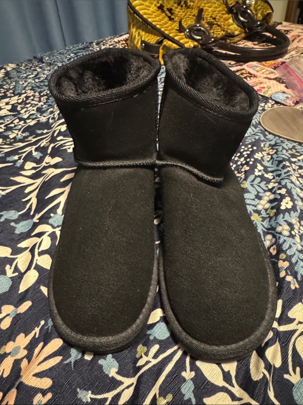 Classic Black Fuzzy Boots